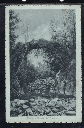 Cartolina biella ponte del - ponte,