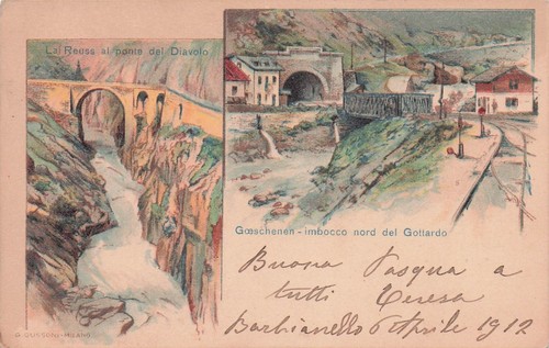 G3664 cartolina reuss ponte - reuss,