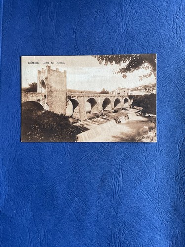 Cartolina tolentino ponte - tolentino,