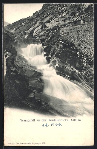 Cascata sul ponte - del, diavolo