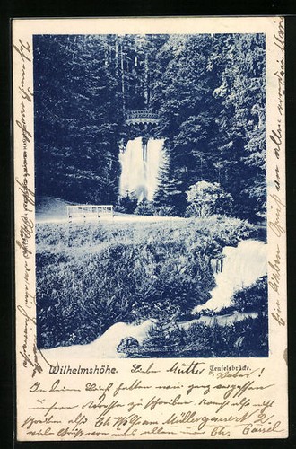 Cartolina wilhelmshöhe ponte - cartolina, wilhelmshöhe,