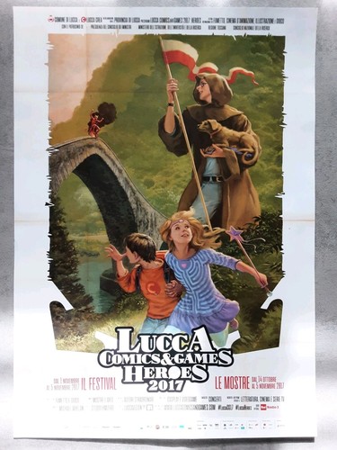 Poster lucca comics 2017 - lucca, x